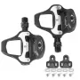 RockBros LP-R Tacchetti per scarpe da bici da corsa compatibili LOOK KEO - nero, float 6°, materiale composito in nylon, con materiale di montaggio