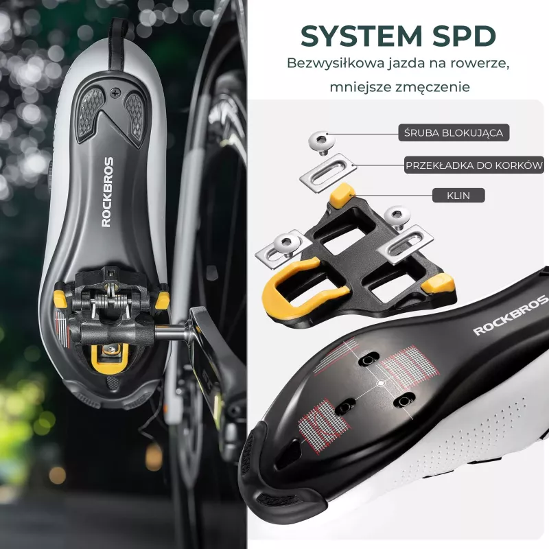 ROCKBROS RD9 Pedali da corsa SPD-SL in fibra di carbonio e lega di titanio - nero