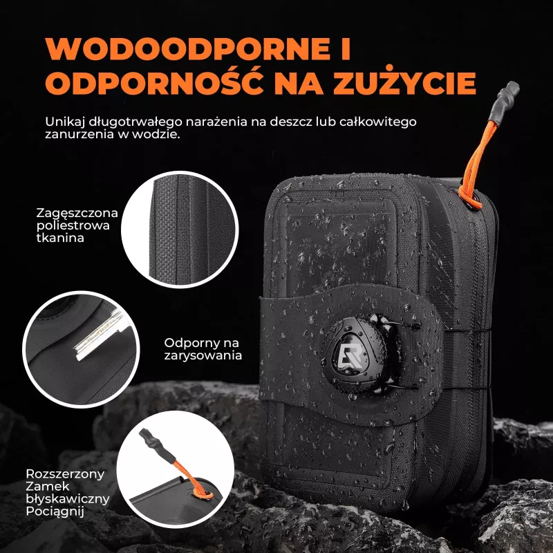 ROCKBROS AS-150 Borsa sottosella multifunzionale impermeabile con portaborraccia - nero