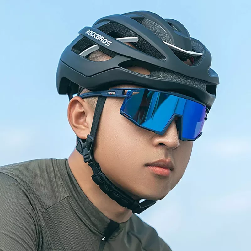 ROCKBROS SP258 ROAD TO SKY occhiali da ciclismo polarizzati Navy Blue