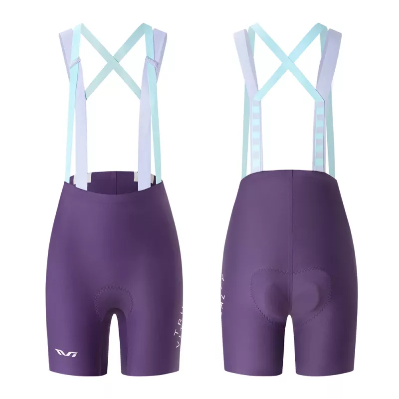 ROCKBROS salopette da ciclismo donna con fondello viola taglia S