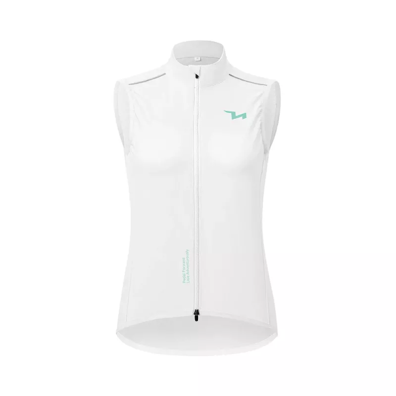 ROCKBROS MJ008 gilet da ciclismo antivento donna - bianco taglia M