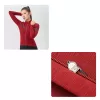 ROCKBROS maglia termica da ciclismo donna manica lunga YPW065 rossa taglia M