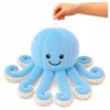LEAN TOYS polpo peluche con tentacoli elastici blu 50 cm