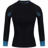 Alpinus Tactical Donna Felpa termoattiva baselayer nero-blu GT43210 taglia S