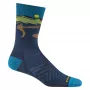 Darn Tough Ridge Runner Micro Crew Calze da corsa ultra-leggere - mezzanotte