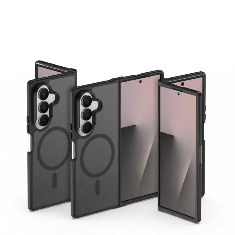 Tech-Protect Magmat Cover MagSafe per Samsung Galaxy Z Fold 7 / 8 Ultra Nero opaco