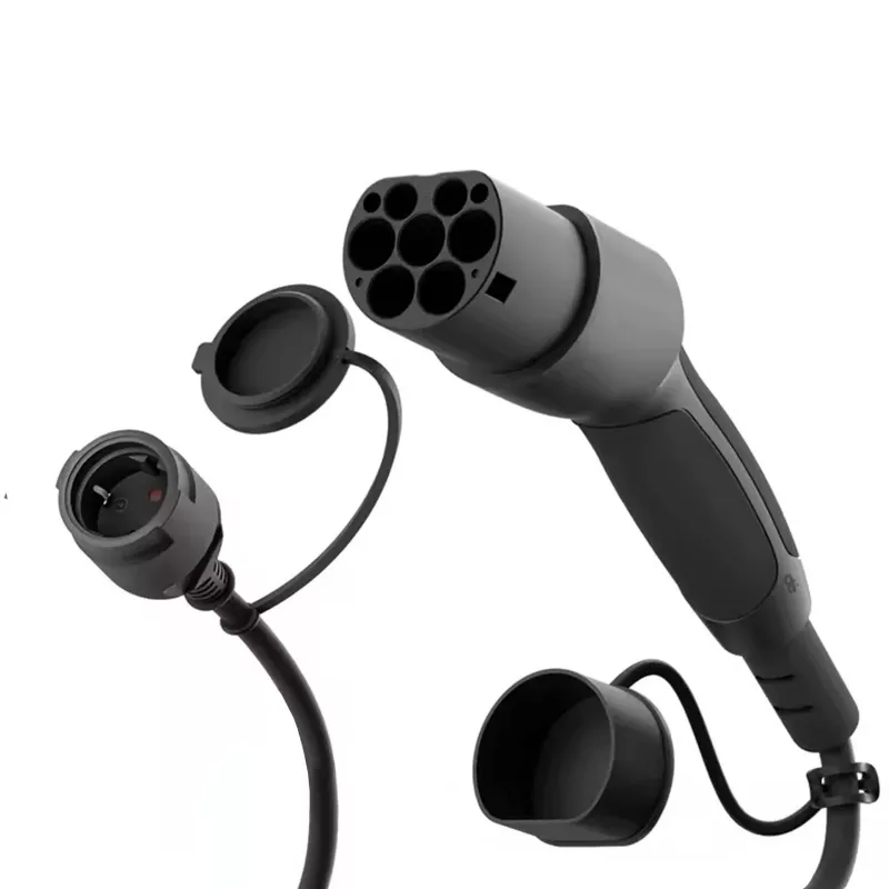 AKYGA AK-SC-E28 Cavo adattatore da Type-2 a Schuko per caricabatterie EV 16A 0,3m nero