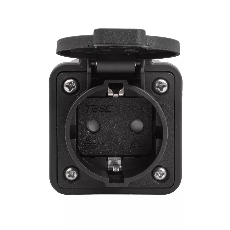 Akyga AK-SC-E29 Adattatore per stazione di ricarica, Type-2 (connettore maschio) a presa Schuko, 13 A, 3,5 kW
