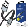 3mk Hyper Cable N-SERIES Cavo USB-A a Lightning 1m 5V/2.4A 12W Nero