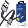 3mk Hyper Cable N-SERIES Cavo USB-A a Lightning 1m 5V/2.4A 12W Nero