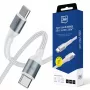 3mk Hyper Cable N-SERIES Cavo USB-C a USB-C 1m 100W Bianco