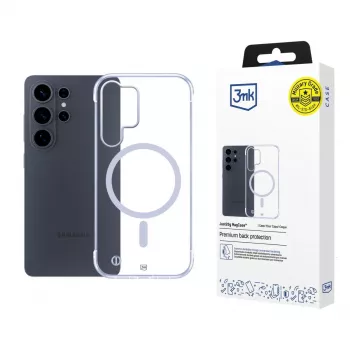 3MK Just20g MagCase per Samsung Galaxy S26 Ultra - Custodia posteriore trasparente MagSafe