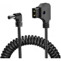 Newell Cavo a spirale D-Tap a DC 5,5x2,5mm, 90cm, nero