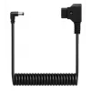 Newell Cavo a spirale D-Tap a DC 5,5x2,5mm, 90cm, nero
