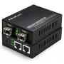 Qoltec convertitore media bidirezionale switch Ethernet 2x RJ45 2x SFP | 1000Mb/s | 5V
