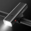 Rockbros 24710012001 luce anteriore per bici 800 lm con cavo da USB-C a USB-A, nero