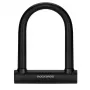 Rockbros RKS610-BK Lucchetto a U per bici - Nero, acciaio temprato, archetto 14 mm, sicurezza 8/10, 2 chiavi, supporto