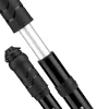 ROCKBROS 810PCS-HP Mini pompa a mano per bici con tubo flessibile per valvole Presta e Schrader - Nera