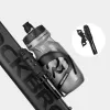 ROCKBROS 810PCS-HP Mini pompa a mano per bici con tubo flessibile per valvole Presta e Schrader - Nera