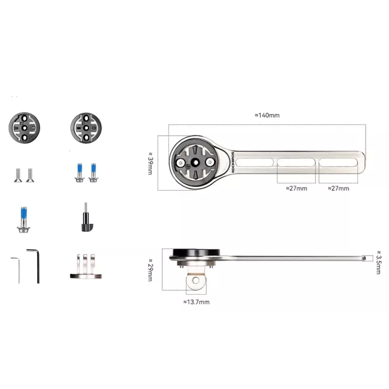 ROCKBROS FK-307T supporto per ciclocomputer in lega di titanio, titanio