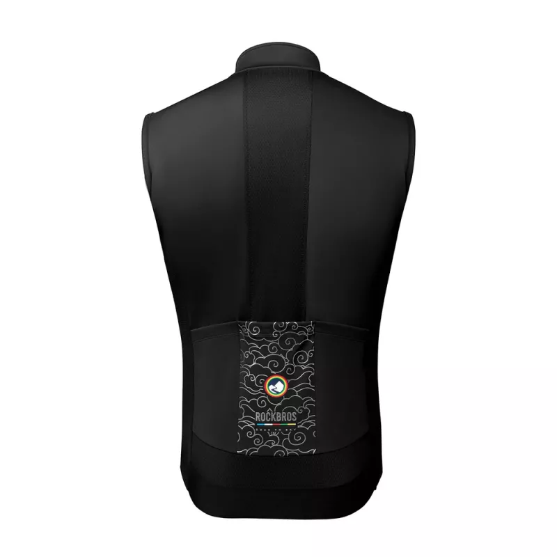 ROCKBROS ROAD TO SKY TLMJ002 Gilet termico antivento per bici M nero