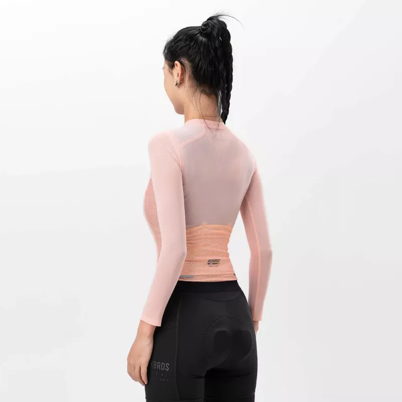 ROCKBROS ROAD TO SKY Donna Maglia da ciclismo a maniche lunghe rosa L