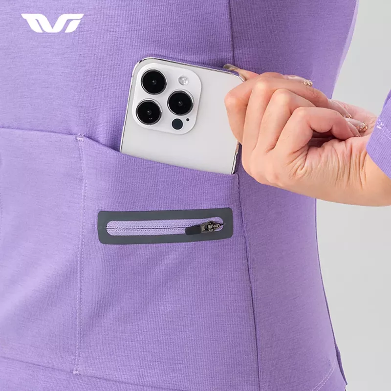 ROCKBROS donna maglia termica da ciclismo maniche lunghe YPW065 - viola, taglia S