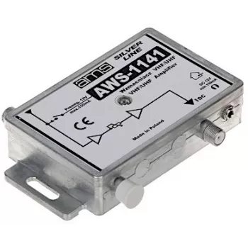 Amplificatore d'antenna AWS-1141 21dB – amplificatore di segnale TV interno per DVB-T/T2