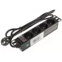 DELTA PD-4/R10/R ciabatta 4 prese con cavo 10m, rosso