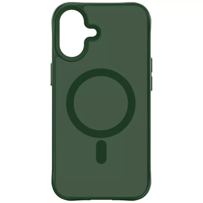 3MK Smoke MagCase per Apple iPhone 17 - custodia MagSafe verde traslucida con protezione militare antishock