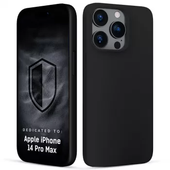 3MK PROTECTION Hardy Mellow custodia per Apple iPhone 14 Pro Max - nero, TPU flessibile, protezione antishock