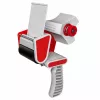 LEAN Srotolatore manuale per nastro da imballaggio con tenditore, larghezza 50 mm, rosso e nero