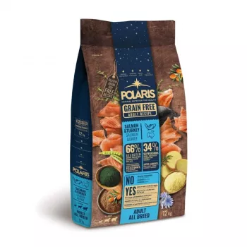 POLARIS crocchette per cani senza cereali con salmone e tacchino - 12kg