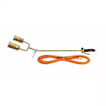 AWTOOLS AW13855 cannello a gas – accensione piezoelettrica cannello per saldatura e brasatura a butano, 1300°C, EN417