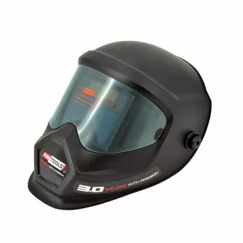 AWTOOLS AW maschera per saldatura Auto LYG-4S | maschera per saldatura a oscuramento automatico con modalità smerigliatura, DIN 9-13, ampio campo visivo