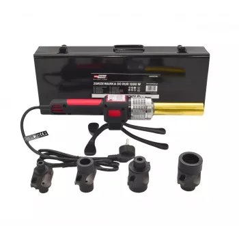 AWTOOLS saldatrice a manicotto 1200W per tubi PVC PP PE PB PPR, 16-32mm, 4 coppie di ugelli, termostato regolabile, corpo in metallo