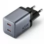 VENTION caricabatterie da parete GaN 90W dual USB-C (45W+45W) - nero