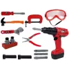 LEAN TOYS set di attrezzi da fai-da-te per piccoli artigiani trapano martello 35 pezzi giocattolo educativo