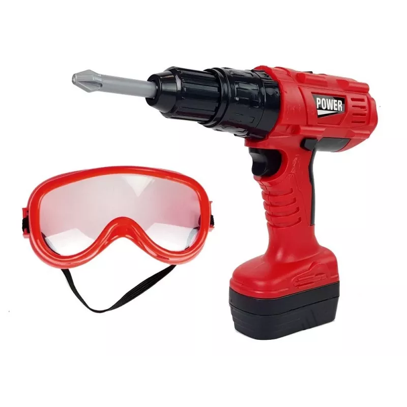 LEAN TOYS set di attrezzi da fai-da-te per piccoli artigiani trapano martello 35 pezzi giocattolo educativo