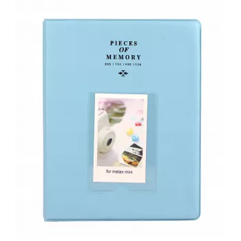 LOVEINSTANT album fotografico grande per 128 foto per Instax Mini 7 8 9 11 azzurro