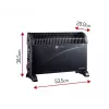 Adler termoconvettore MESKO MS 7741b nero