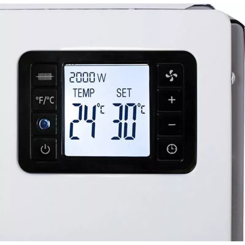 Adler CAMRY CR 7739 termoconvettore 2000W termostato digitale, timer 24h, telecomando, montaggio a parete