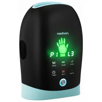 MEDIVON Hand Max massaggiatore per mani e polsi con calore, nero