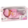 LEAN TOYS Sweet Baby bambola rosa biberon suoni interattiva bambola 30cm con biberon