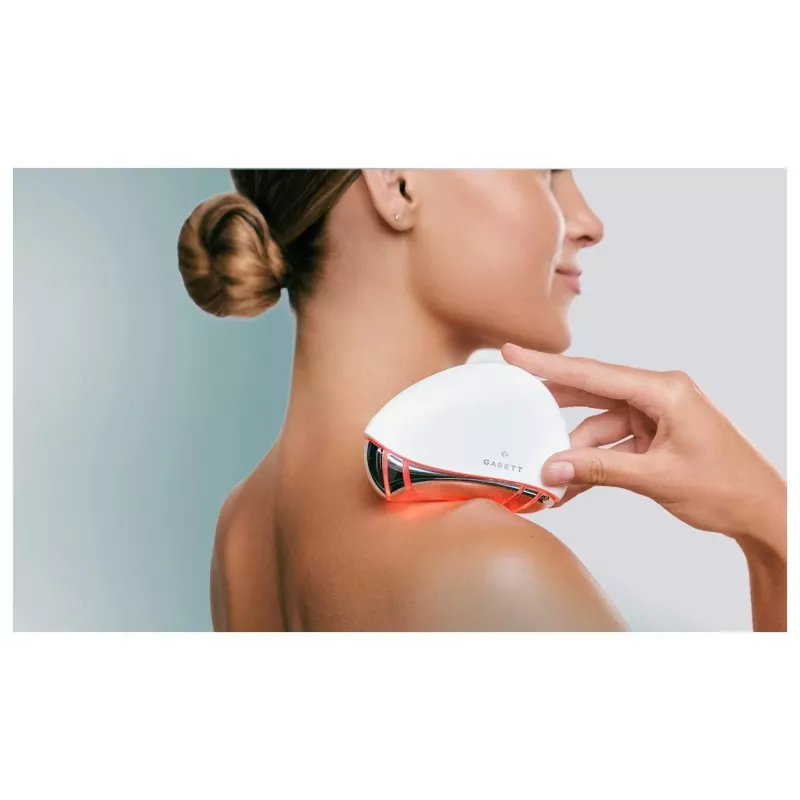 Garett Beauty Glow Stone bianco – massaggiatore viso elettronico con calore e vibrazione
