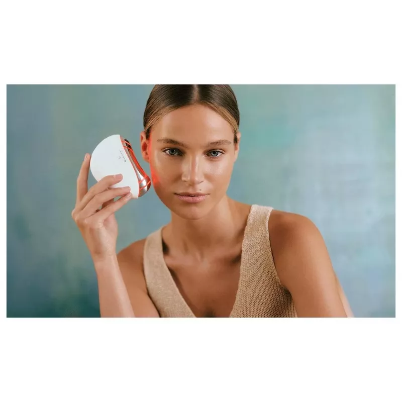 Garett Beauty Glow Stone bianco – massaggiatore viso elettronico con calore e vibrazione