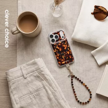 Crong Phone Charm Lanyard - cinturino con perle motivo tartaruga