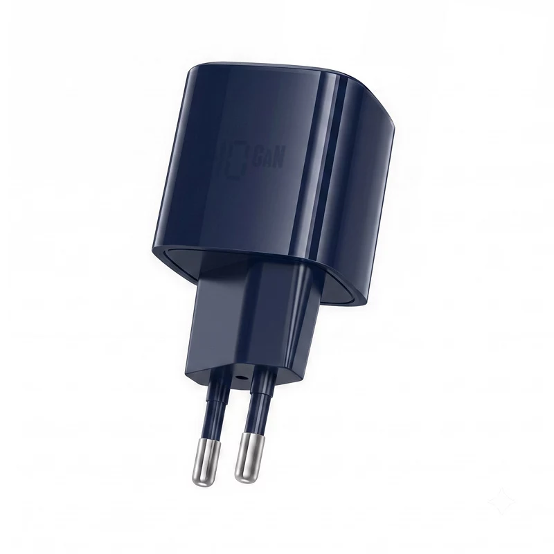 Crong NEO caricabatterie da parete GaN 40W USB-C PD 3.2 con AVS - blu navy