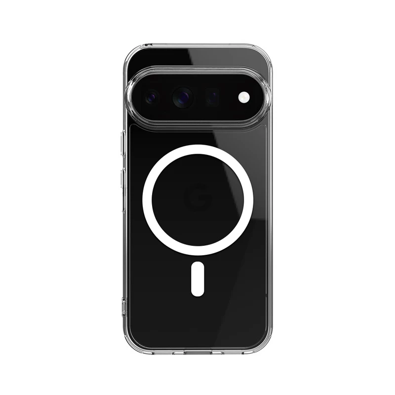 Crong Hybrid Clear Magnetic Case per Google Pixel 11 - compatibile MagSafe, trasparente